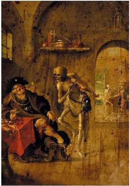 The Dance Of Death Oil Painting by Frans II Francken