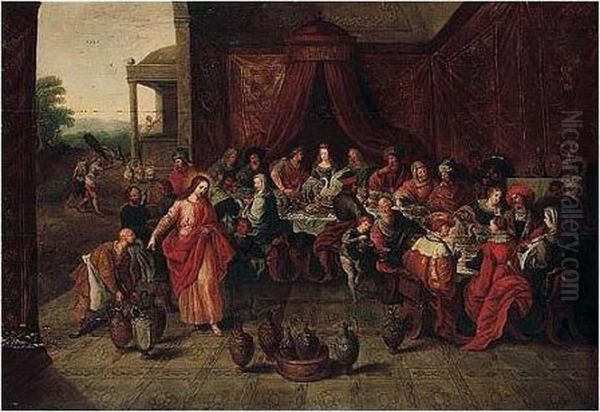 The Marriage At Cana Oil Painting by Frans II Francken