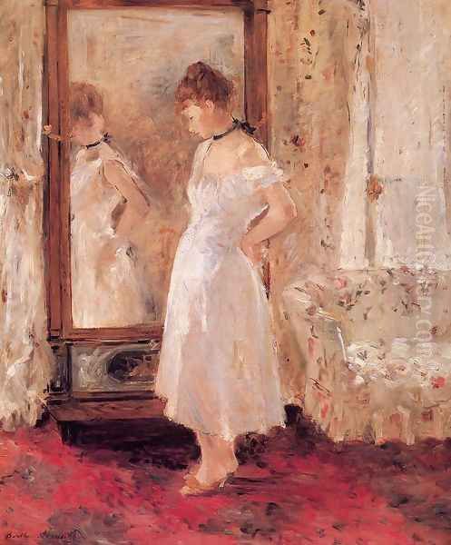 Psyche 1876 Oil Painting by Berthe Morisot