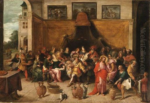 The Marriage At Cana Oil Painting by Frans II Francken