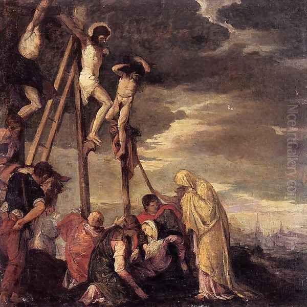 Calvary (after Veronese) Oil Painting by Berthe Morisot