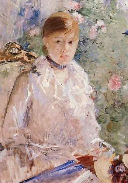 Summer (Young Woman by a Window) 1878 Oil Painting by Berthe Morisot