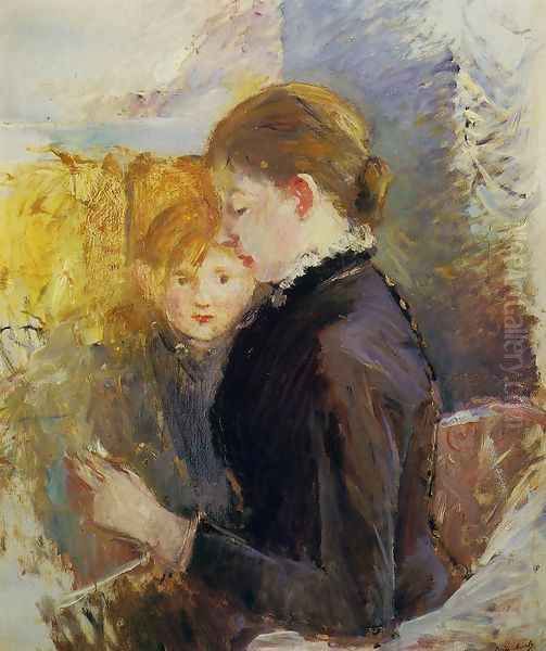 Miss Reynolds Oil Painting by Berthe Morisot