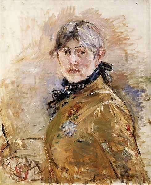 Self Portrait Oil Painting by Berthe Morisot