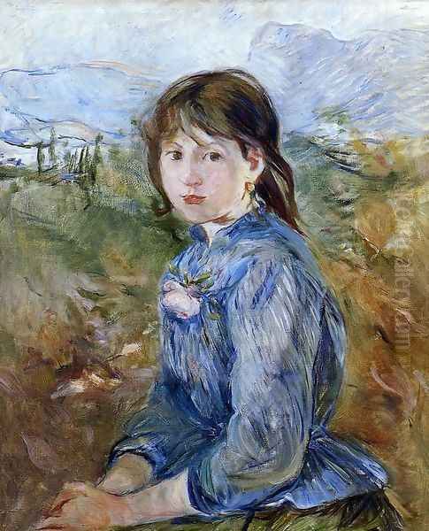 The Little Girl From Nice 1888-89 Oil Painting by Berthe Morisot