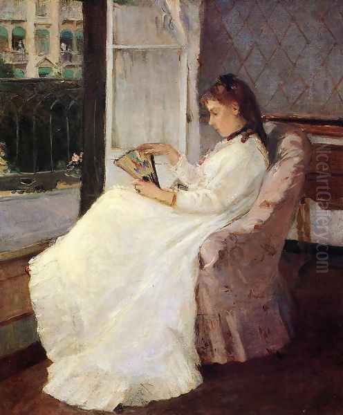 The Artist's Sister at a Window 1869 Oil Painting by Berthe Morisot