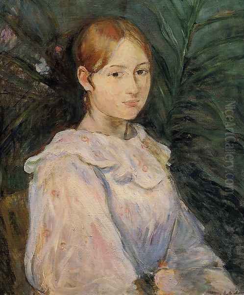 Bust Of Alice Gamby Oil Painting by Berthe Morisot