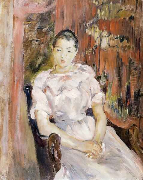 Young Girl Resting Oil Painting by Berthe Morisot