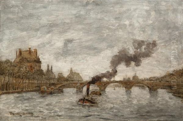 Pont Royale Oil Painting by Frank Myers Boggs