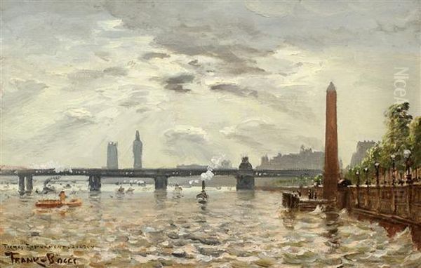 On The Thames Oil Painting by Frank Myers Boggs