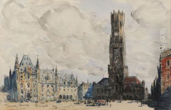 Bruges Oil Painting by Frank Myers Boggs