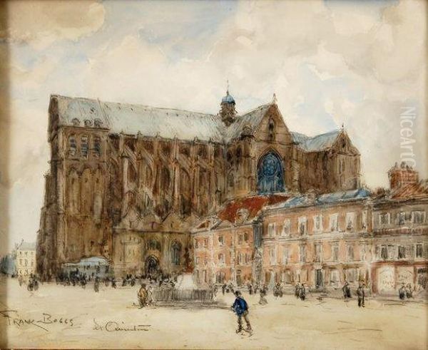 Cathedrale De Saint Quentin Oil Painting by Frank Myers Boggs