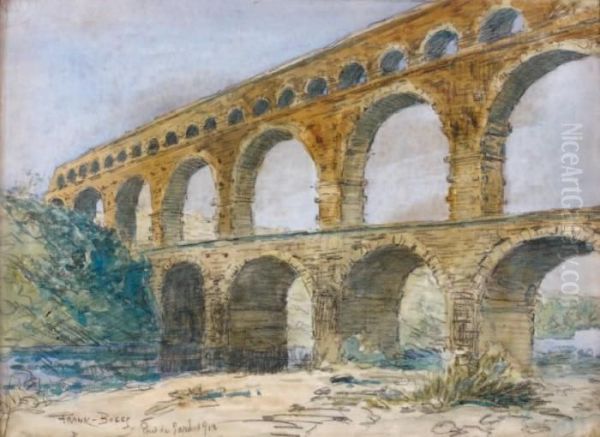 Le Pont Du Gard Oil Painting by Frank Myers Boggs