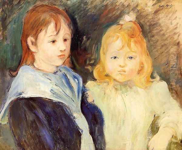 Portrait Of Children Oil Painting by Berthe Morisot