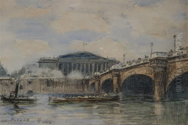 Le Pont De La Concorde Oil Painting by Frank Myers Boggs