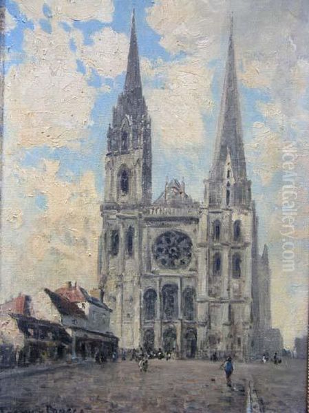 La Cathedrale De Rouen Oil Painting by Frank Myers Boggs