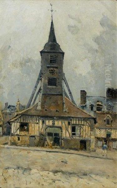 L'eglise Ste Catherine A Honfleur Oil Painting by Frank Myers Boggs