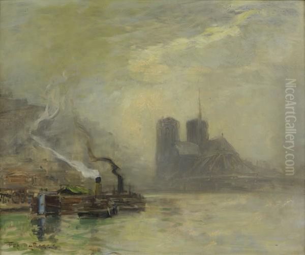 Notre-dame, Brume D'automne Oil Painting by Frank Myers Boggs