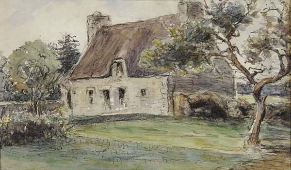 Chaumiere Oil Painting by Frank Myers Boggs