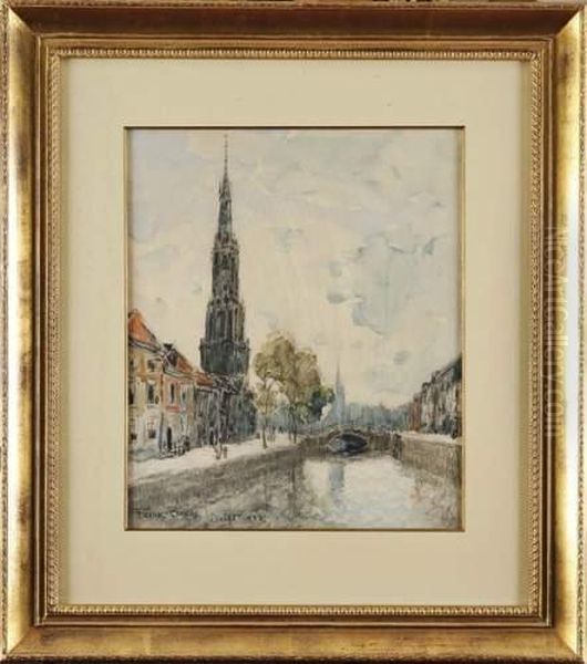 Vue De Delft Oil Painting by Frank Myers Boggs