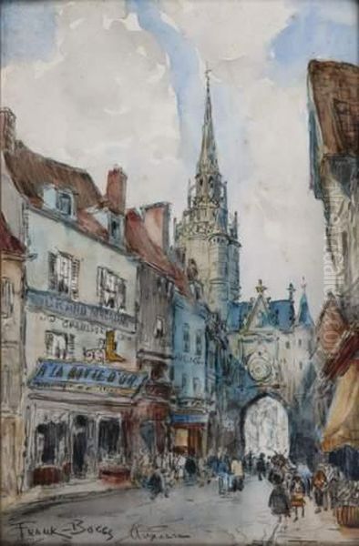 Rue A Auxerre Oil Painting by Frank Myers Boggs