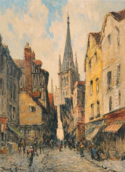 Rue De L'epicerie Oil Painting by Frank Myers Boggs