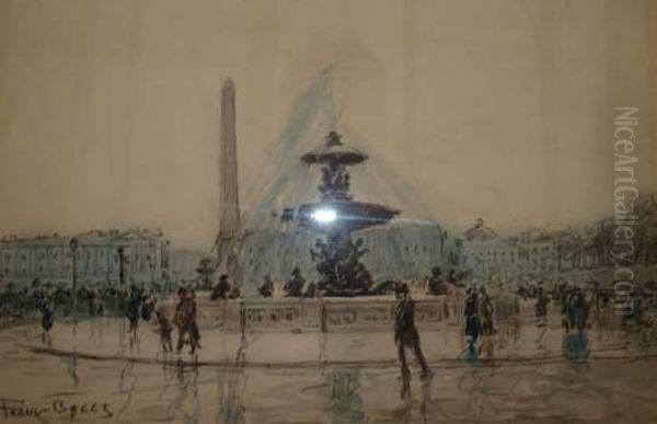 Place De La Concorde Oil Painting by Frank Myers Boggs