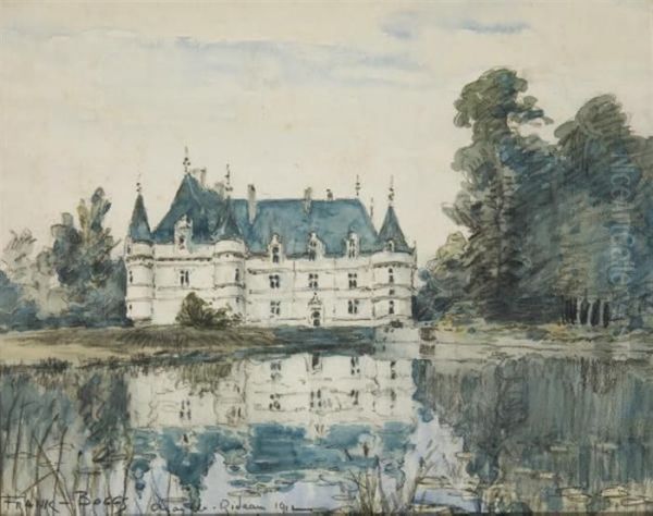 Azay-le-rideau Oil Painting by Frank Myers Boggs