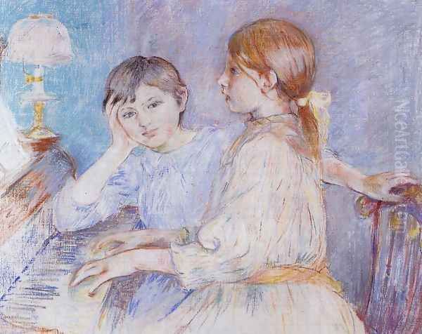 The Piano Oil Painting by Berthe Morisot