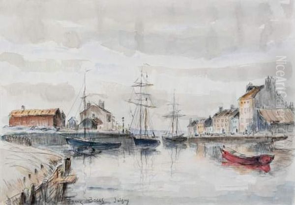 Le Port D'isigny Oil Painting by Frank Myers Boggs