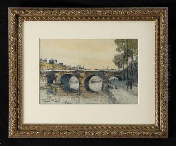 Le Pont Neuf, Paris Oil Painting by Frank Myers Boggs