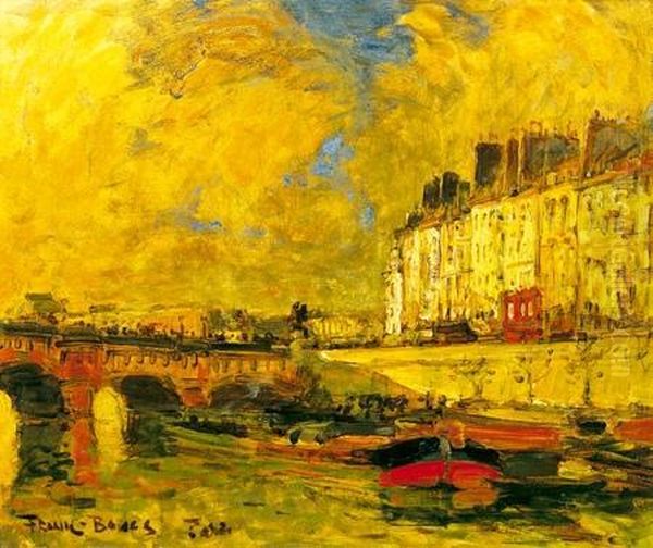 Paris, Le Pont Neuf Oil Painting by Frank Myers Boggs