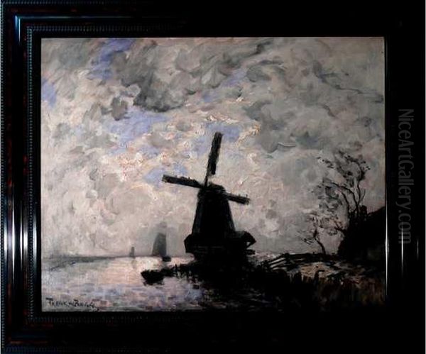 Moulin Pres De Dordrecht Oil Painting by Frank Myers Boggs