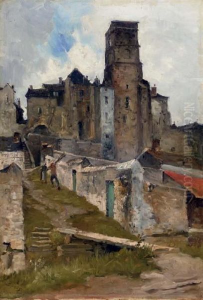 Ruelle De Village Oil Painting by Frank Myers Boggs