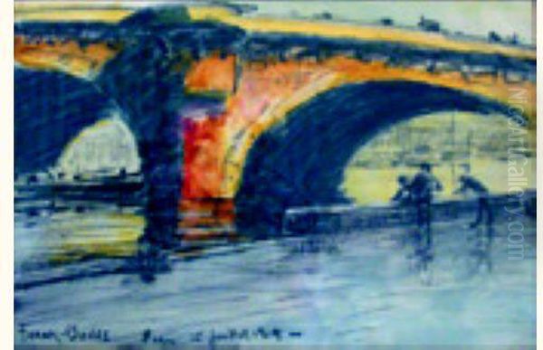 Ponts De Paris, 1919 Oil Painting by Frank Myers Boggs