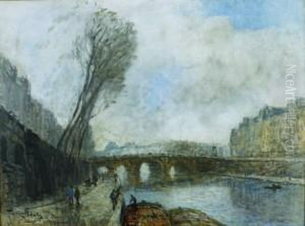 Le Pont Neuf Oil Painting by Frank Myers Boggs