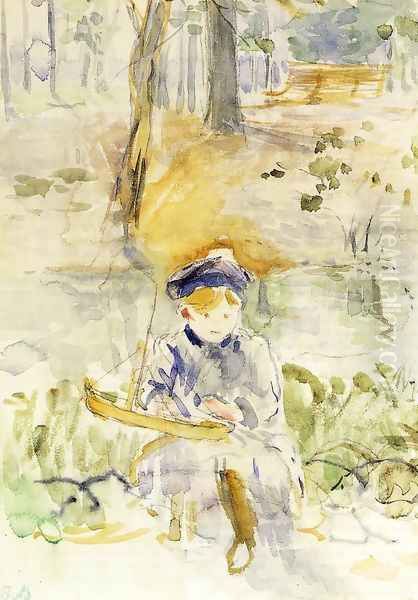 Julie And Her Boat Oil Painting by Berthe Morisot