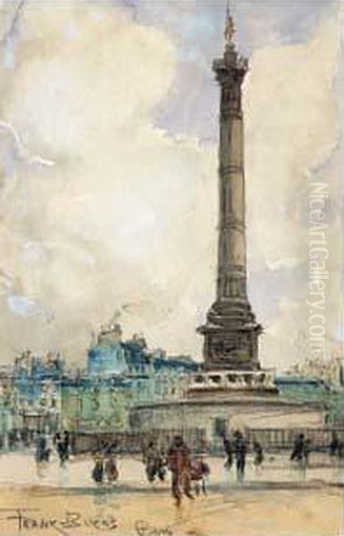 Place De La Bastille Oil Painting by Frank Myers Boggs