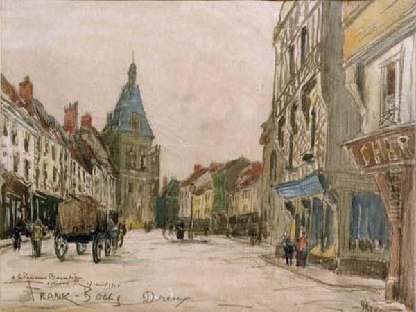 Promeneur Sur La Grand'place, De Dreux Oil Painting by Frank Myers Boggs