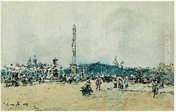 La Place De La Concorde Oil Painting by Frank Myers Boggs