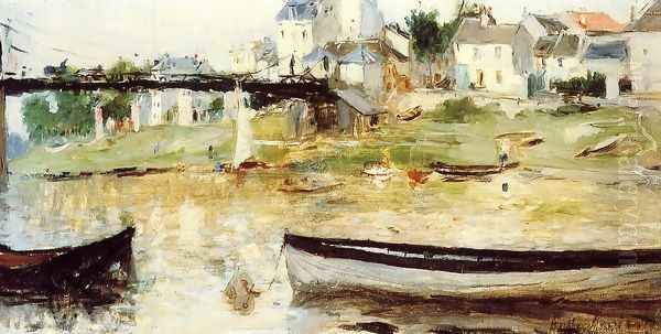 Villenueve La Garenne Oil Painting by Berthe Morisot