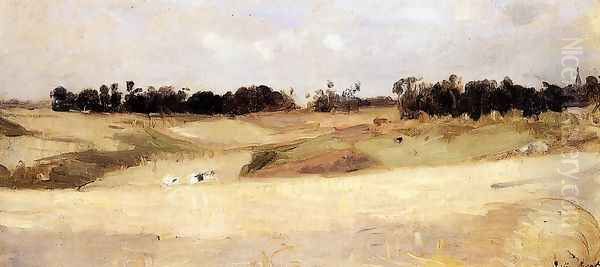 Landscape Near Valenciennes Oil Painting by Berthe Morisot