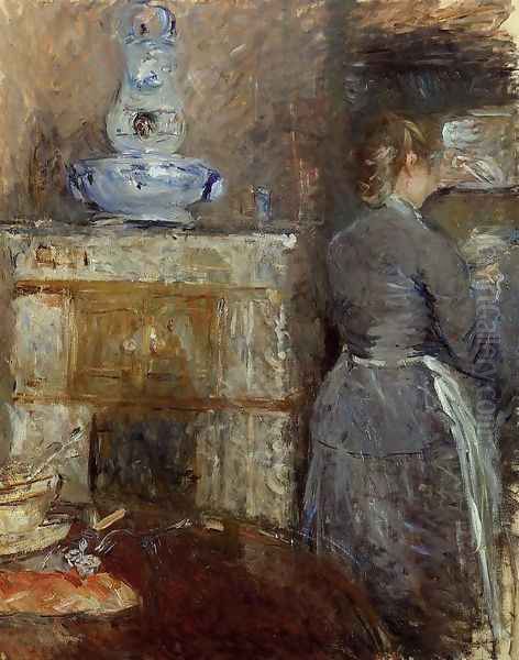 The Dining Room Of The Rouart Family Avenue DEylau Oil Painting by Berthe Morisot