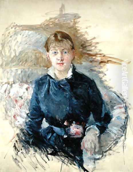 Portrait of Louise Riesener 1881 Oil Painting by Berthe Morisot