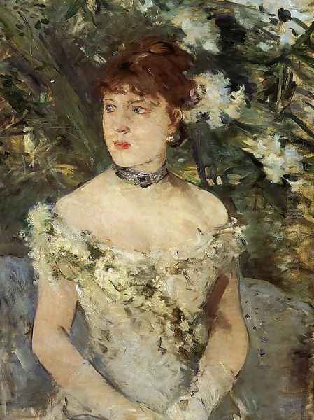 Young Woman Dressed for the Ball 1879 Oil Painting by Berthe Morisot