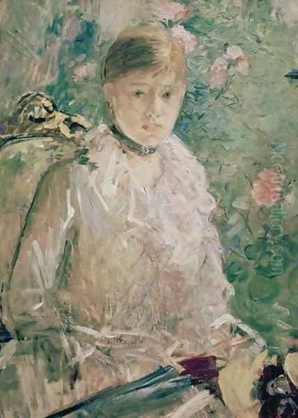 Portrait of a Young Lady Oil Painting by Berthe Morisot