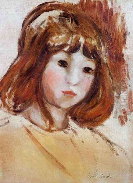 Portrait of a Young Girl Oil Painting by Berthe Morisot