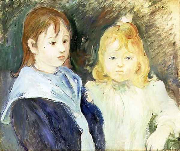 Portrait of Two Children 1893 Oil Painting by Berthe Morisot