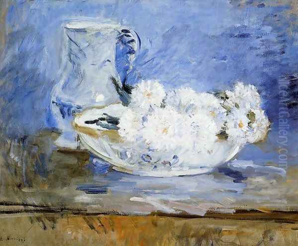 Daisies Oil Painting by Berthe Morisot