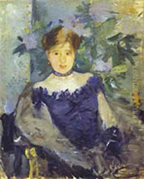 Le Corsage Noir 1876 Oil Painting by Berthe Morisot